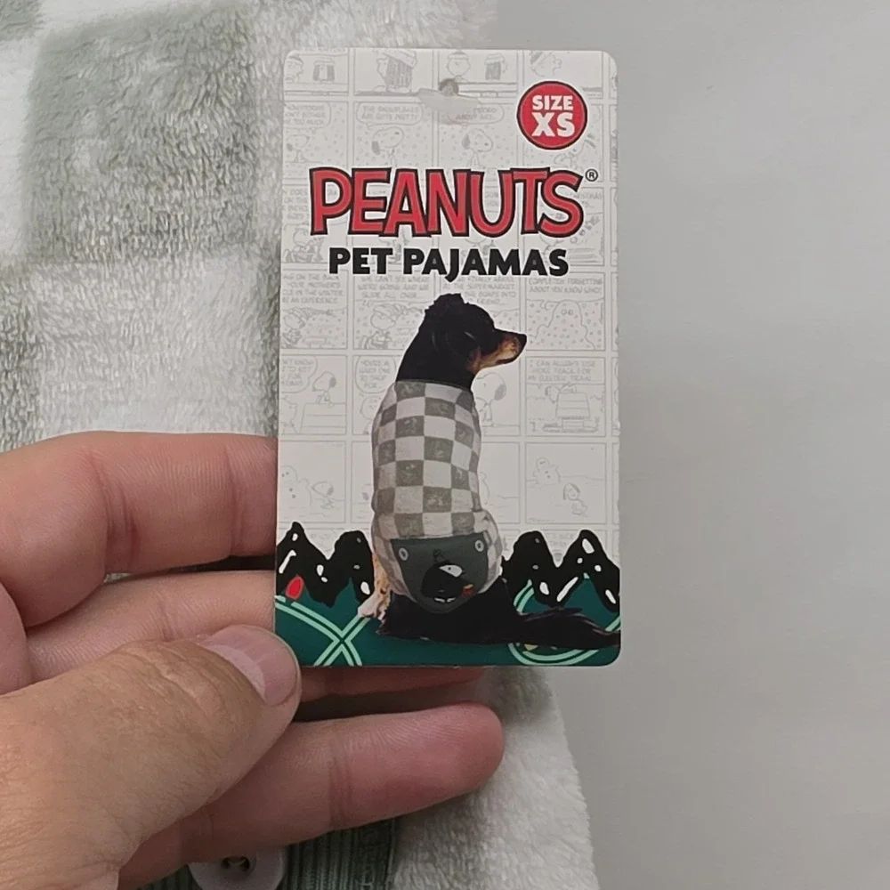 Peanuts New 2025 Snoopy & Woodstock Theme Pet Pajamas Size X-Small